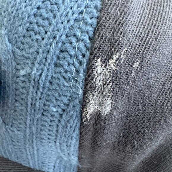 Nixon Knit Cable Panel Flexfit Hat S/M Gray Blue Wool Acrylic - Picture 3 of 8